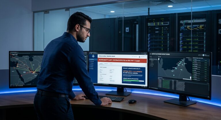 PHP2Shell vulnerability and PHP security updates for UAE business websites.